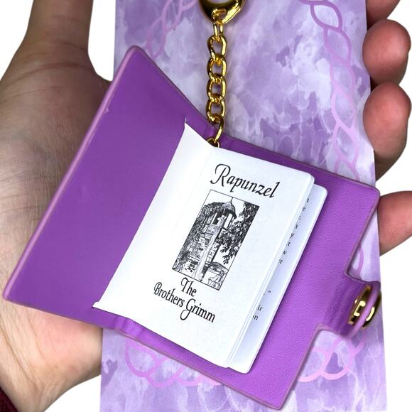 LitJoy Rapunzel Fairytale Book Keychain - The Brothers Grimm May 2025 Box - Picture 3 of 7